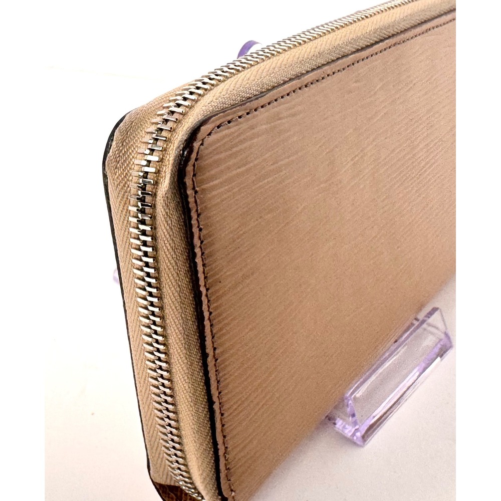 Louis Vuitton Zippy long Wallet Beige Epi Leather Silver Hardware EUC - Picture 4 of 13